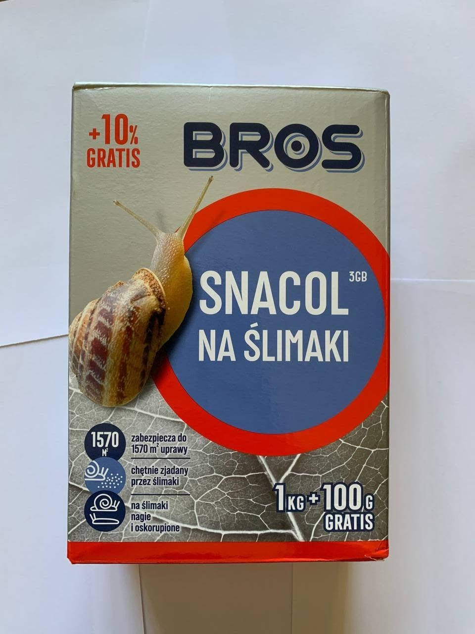 

Лимацидний засіб Snacol na slimaki 1кг+ 100г (BROS)