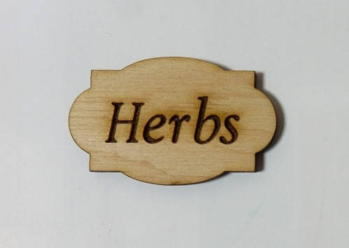 

Шильда (накладка) "Herbs", 5см