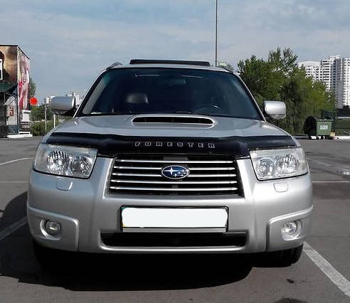 

Дефлектор капота (мухобойка) Subaru Forester 2005-2008 (субару форестер)