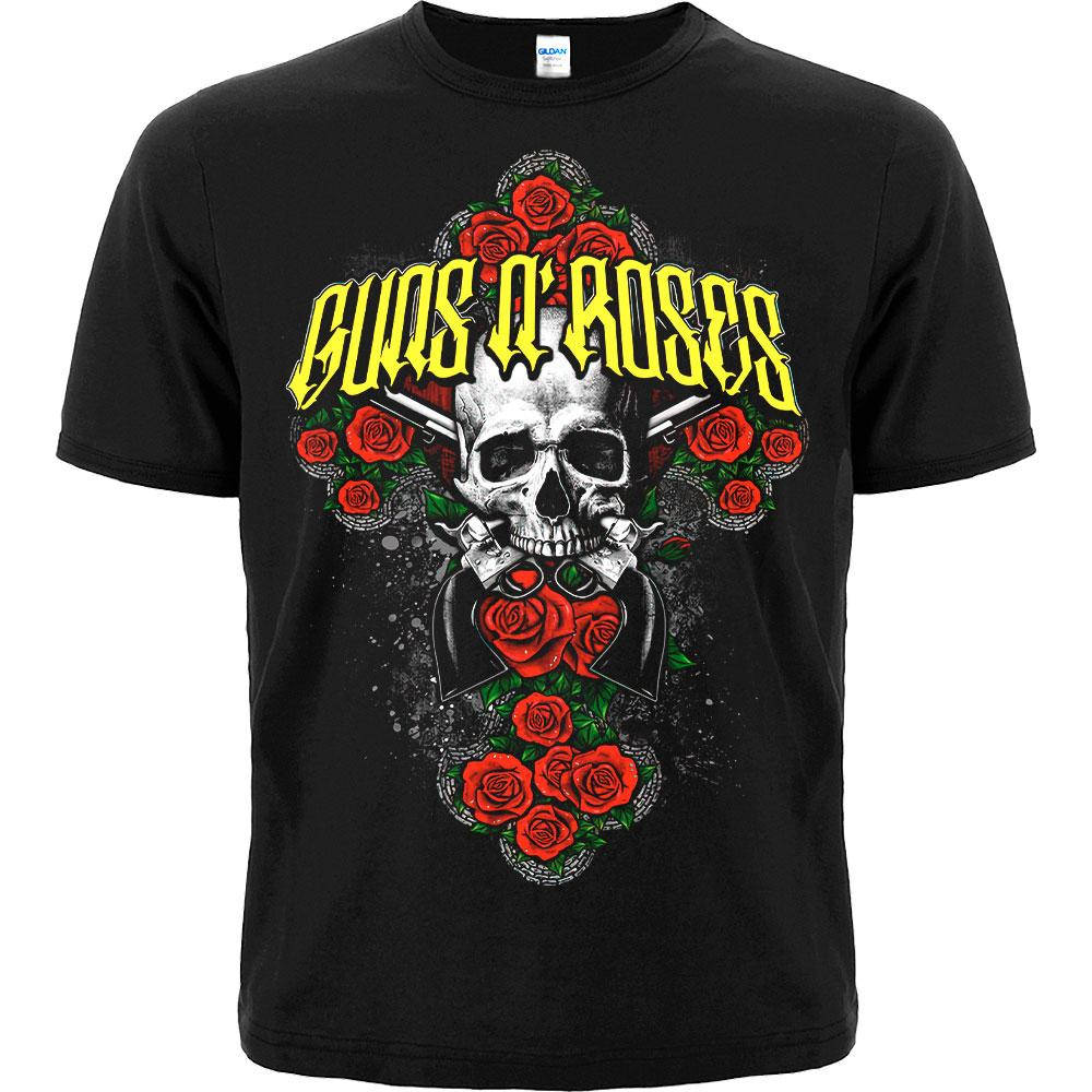 

Футболка Guns'n'Roses (крест из роз), Размер M