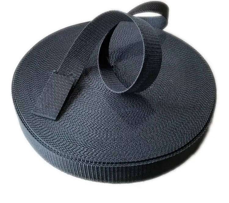 

Лента ременная 25 мм , цвет черный (от 1 м)