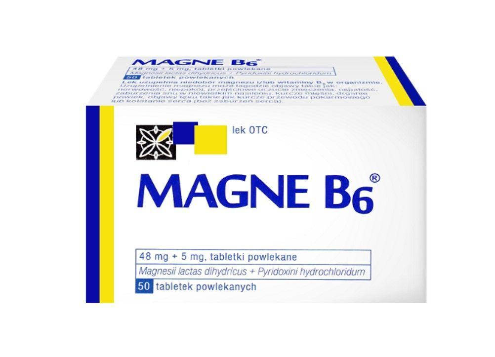 

Магне Б6 (Magne B6) 50 таб.- для людей с дефицитом магния