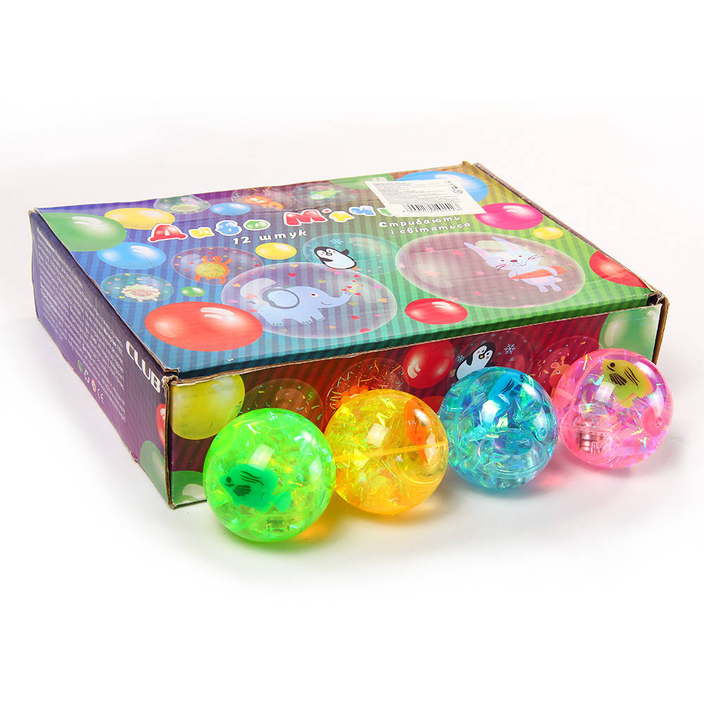 

М'яч попригунчик 5,5 см з 3 рибками BT-JB-0035