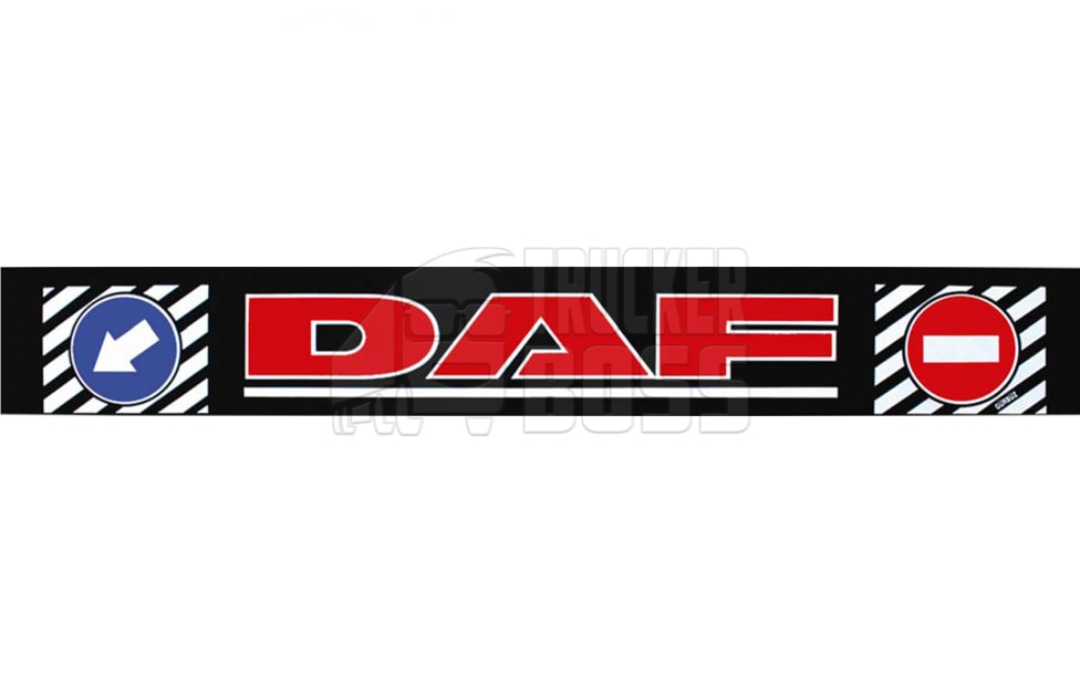 

Брызговик с накаткой "метла" DAF красный