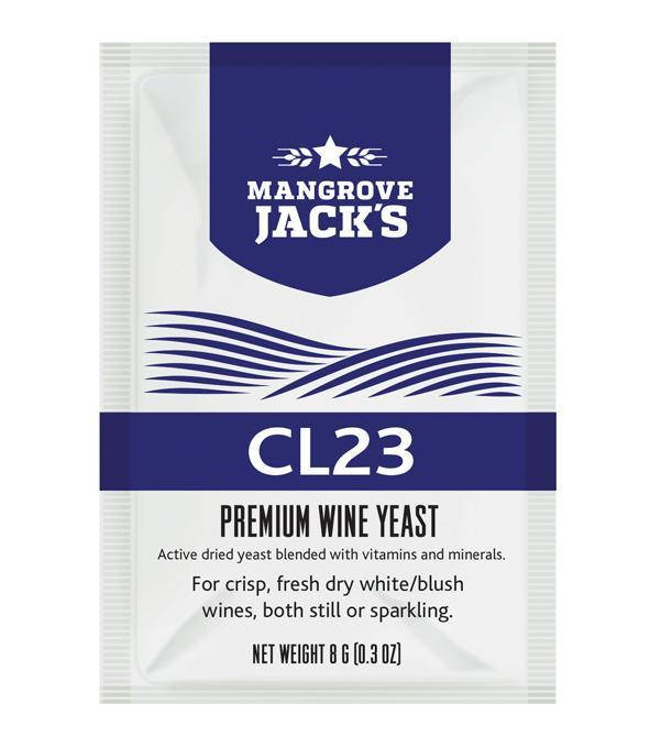 

Дрожжи для игристых и сухих вин Mangrove Jack's CL23 (Н.Зеландия)