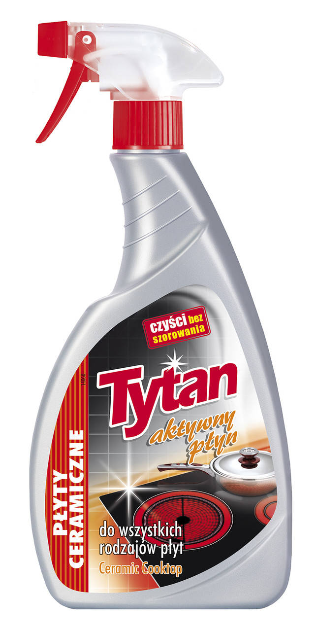 

Спрей для чистки индукционных, керамических плит Tytan, 500 г