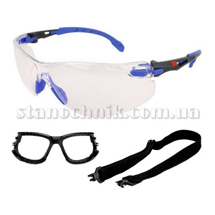 

Очки защитные 3M S1101SGAFKT-EU Solus Blue/Black Kit