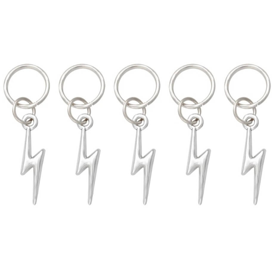 

Пирсинг для волос Молнии набор 5 шт