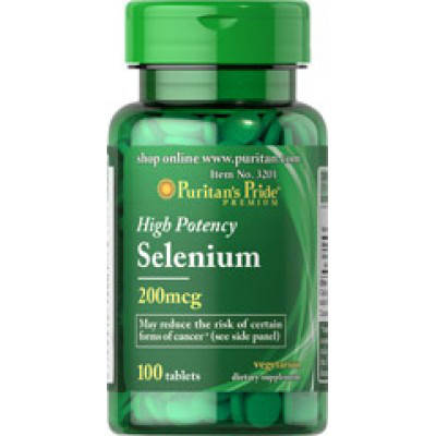 

Selenium 200 мкг Puritan's Pride, 100 таблеток