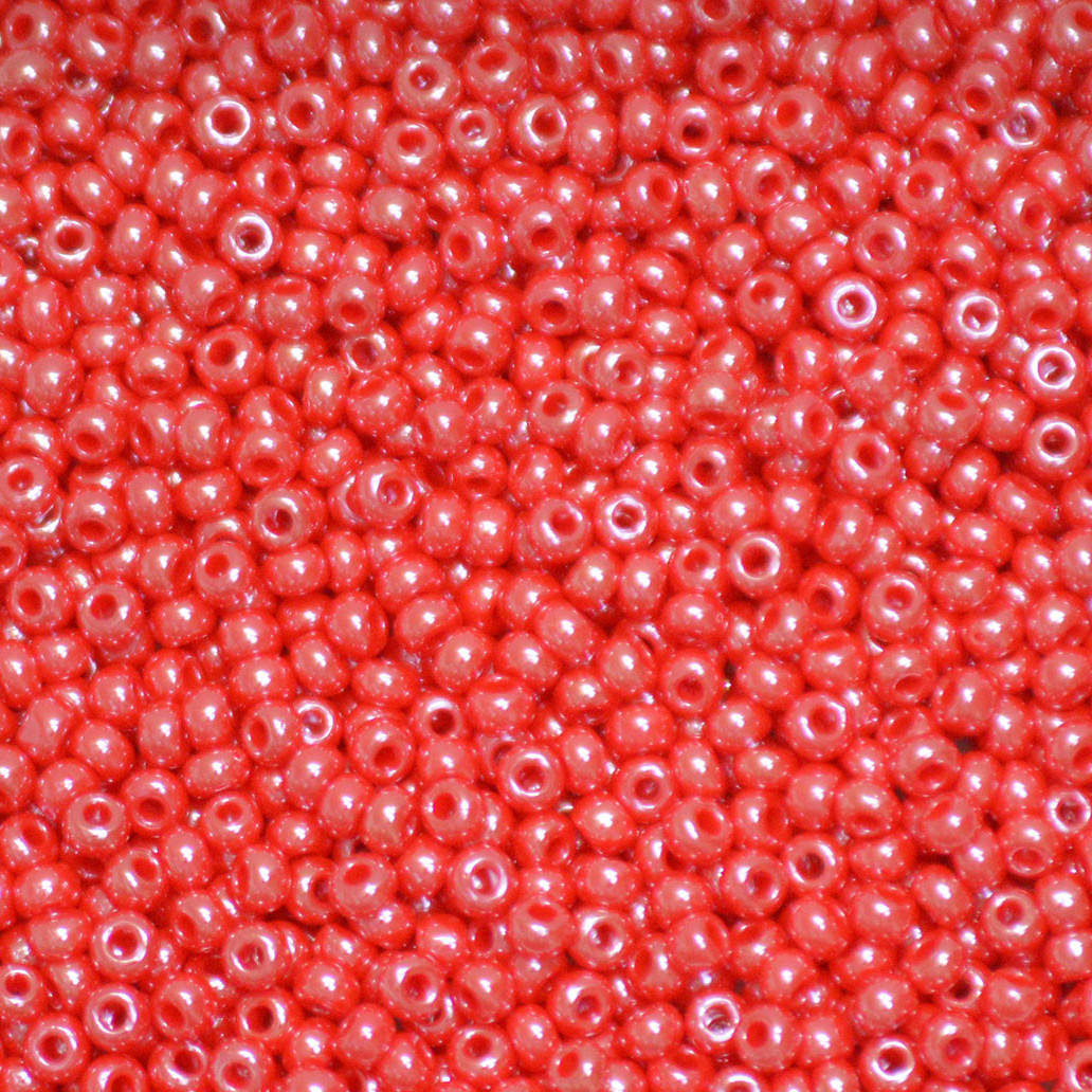 

Бисер Preciosa10, №547-33119/98170, жемчужный, красный