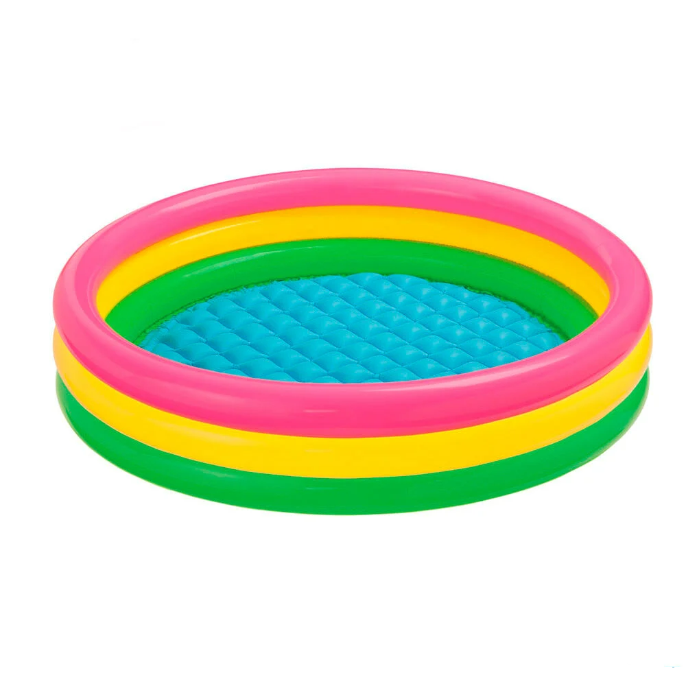 

Надувной бассейн Intex 57422 Радуга 147 х 33см, объёмом 355л, Разные цвета