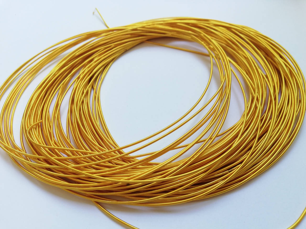 

Канитель жорстка 1 мм Dark Gold Індія 1 м