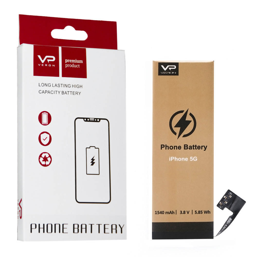 

Аккумулятор Veron iPhone 5 (1440 mAh) — Premium