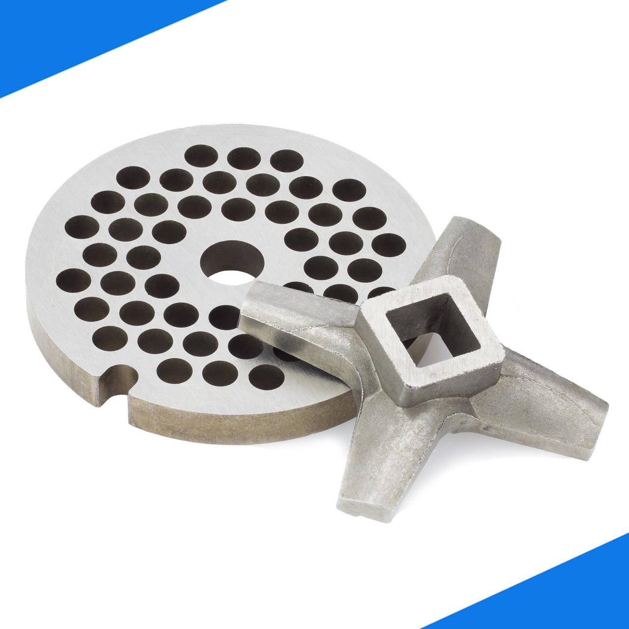 

Комплект нож односторонний и сито для мясорубки Zelmer NR5 631383 ZMMA015X (A861007.00)