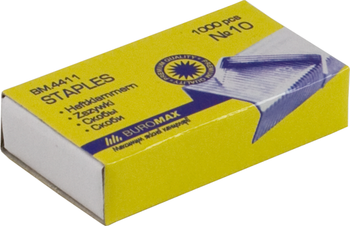 

Скобы Buromax №10 ЛЮКС BM.4411 (BM.4411 x 27703)