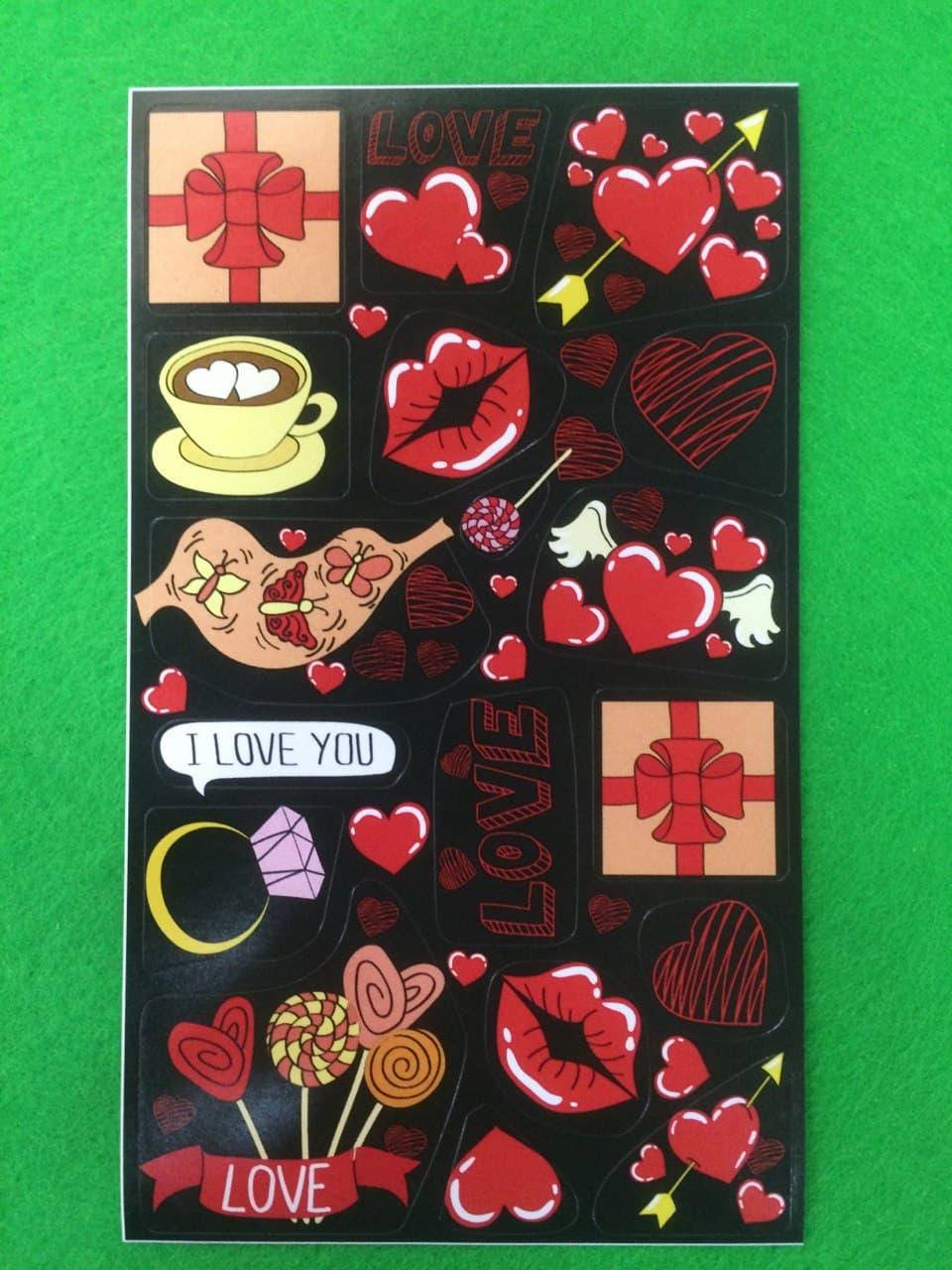 

Наклейки паперові серця