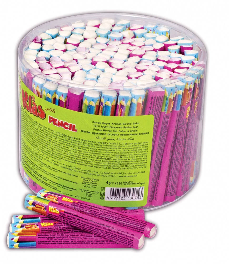 

Жвачка Klas Pencil 4 гр. 150 шт.