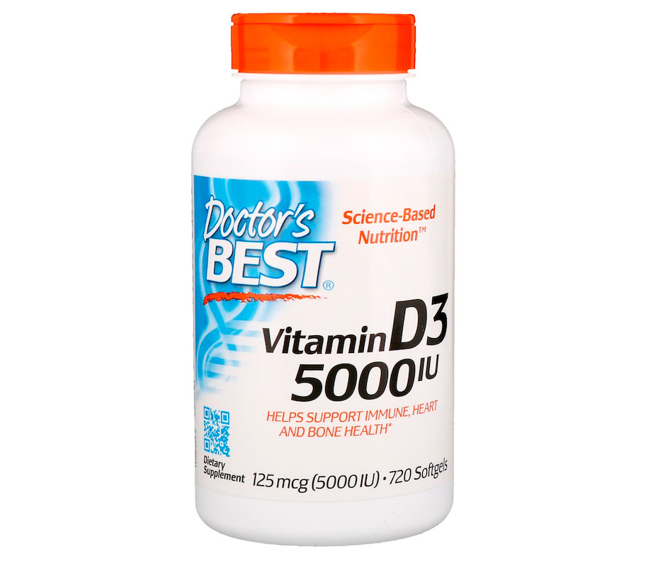 

Vitamin D3 5000 IU Doctor's Best, 720 капсул