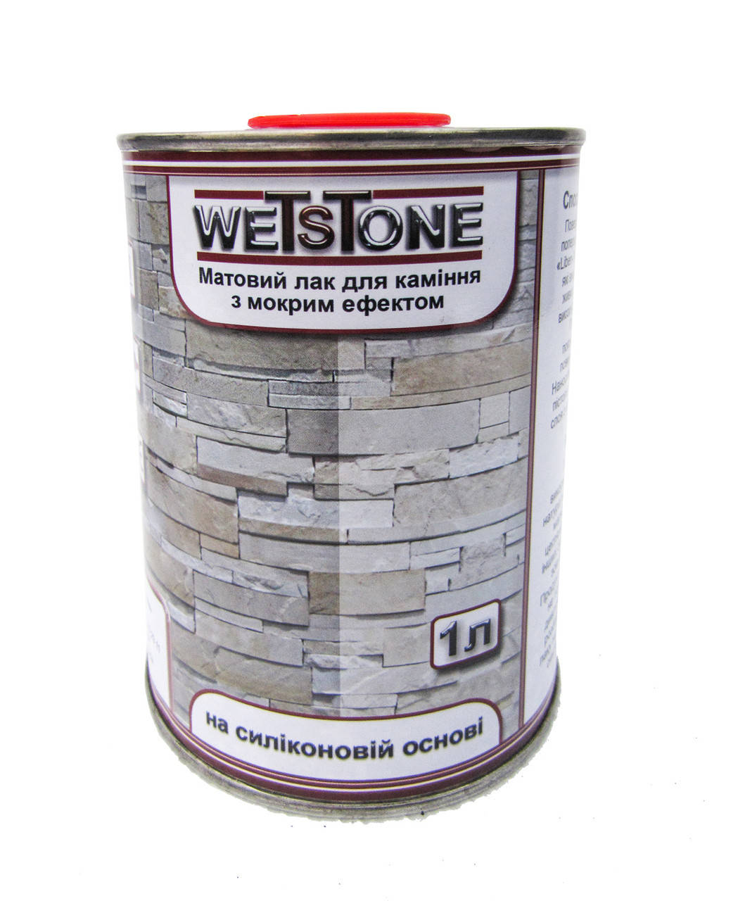 

Лак для камня, прозрачный, матовый, термостойкий и с мокрым эффектом на селиконовой основе "Wetstone" 1л.
