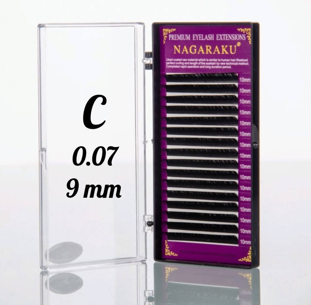 

Ресницы Nagaraku 0.07С - 9 мм
