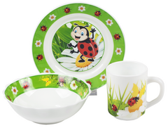 

Детский набор посуды VT-406LB Vittora 3 пр.