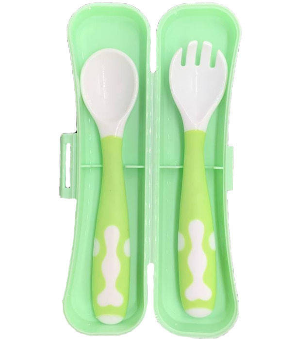

Набор 2 в 1 ложка/вилка меняющая форму 14,4 х 3 см Салатовый (n-1367)