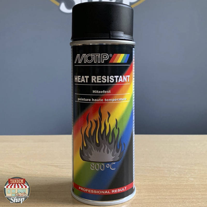 

Краска (эмаль) термостойкая до 800°С Motip Heat Resistant, 400 мл Аэрозоль Черный