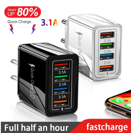 

Быстрая зарядка Quick Charge 3,0, 48 Вт USB/PD, Черный