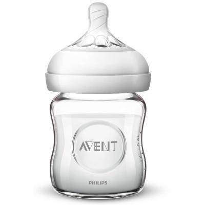 

Бутылочка для кормления Philips AVENT Natural 120 мл стеклянная (SCF051/17), Белый