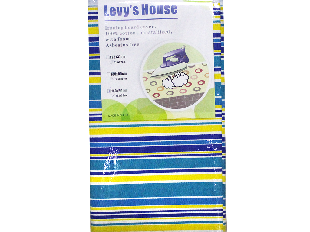 

Чехол съемный на гладильную доску 140х50см:Синий