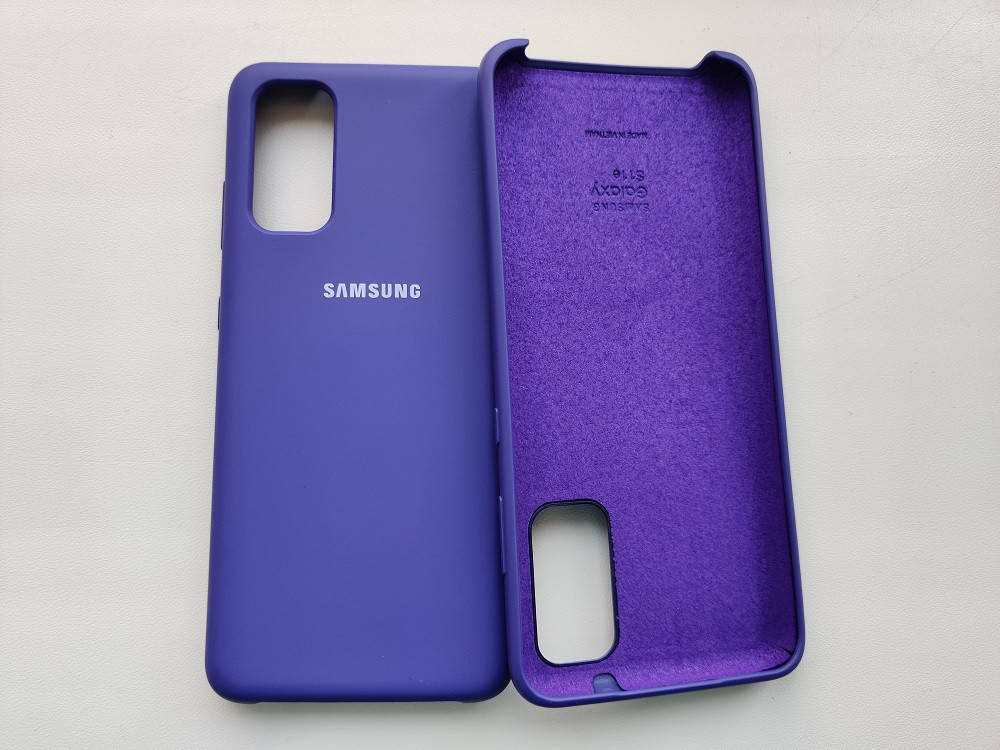 

Силиконовый чехол для Samsung Galaxy S20 Фиолетовый микрофибра soft touch