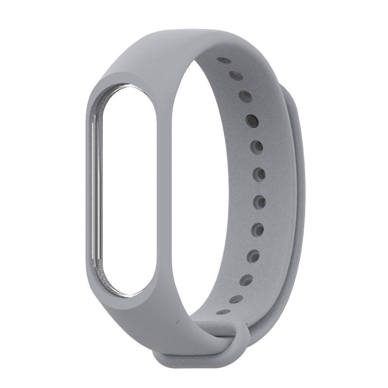 

Силіконовий ремінець MiJobs для Xiaomi Mi Band 3 / 4. Оригінал. Подарунок! Сірий