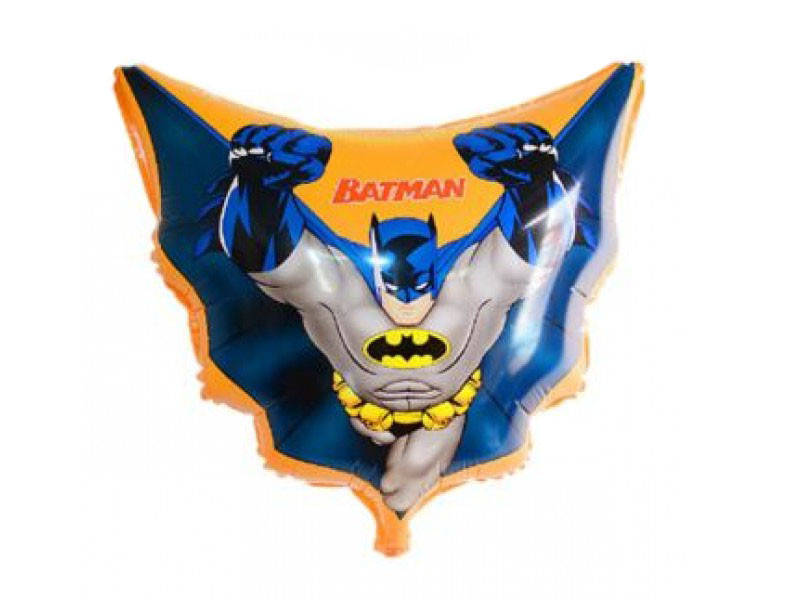 

ШАРЫ ФОЛЬГИРОВАННЫЕ ФИГУРА " Бэтмен/ Бетмен / Batman". ДИАМЕТР: 45 СМ. (оранжевый фон)