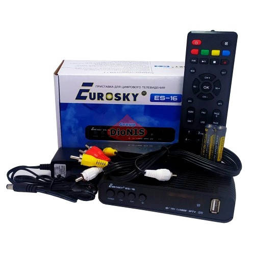 

Цифровой эфирный ресивер Т2 Eurosky ES-16 DVB T2/C