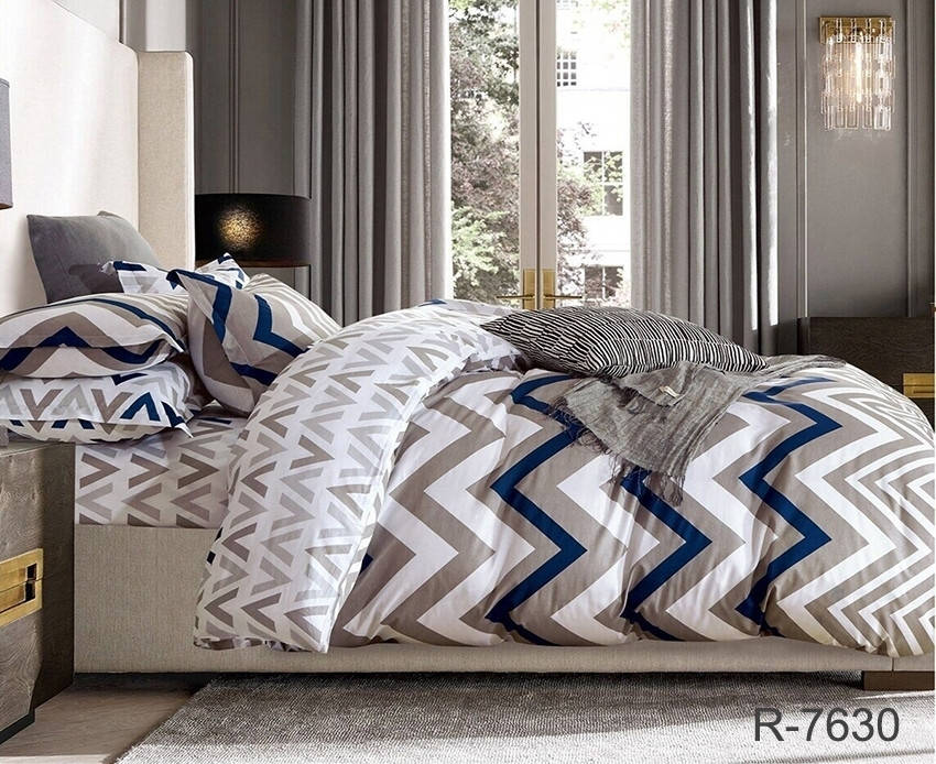 

Двуспальное постельное белье ранфорс R7630 с комп. ТM TAG