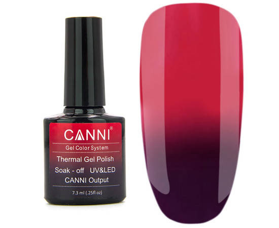 

Термо гель-лак CANNI №351 7.3 мл, сливовый - красный