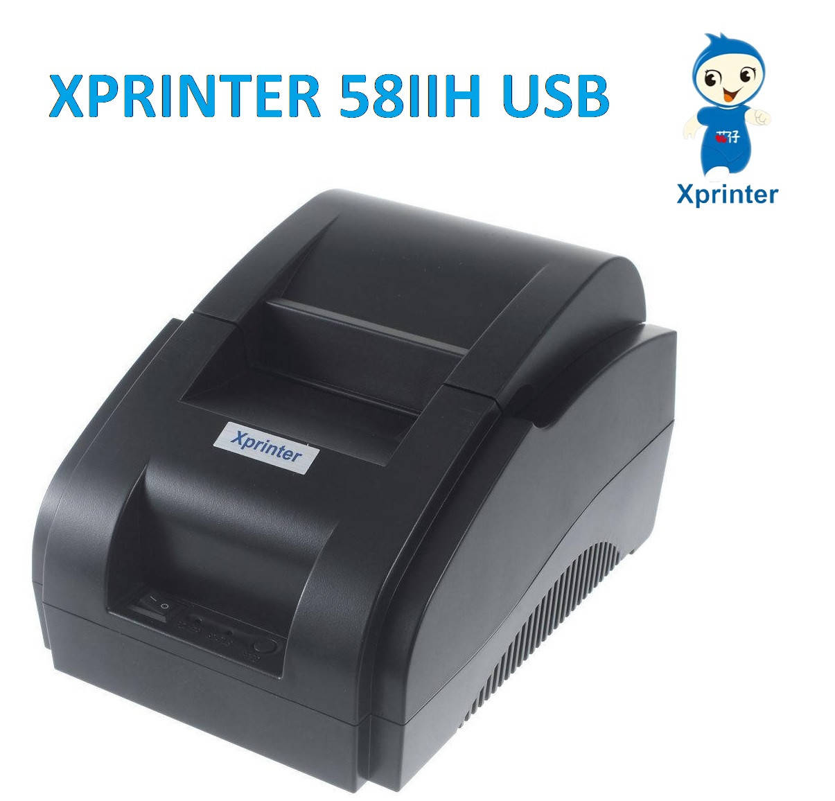 

Чековый принтер Xprinter 58IIH USB 58мм для программного РРО, Черный