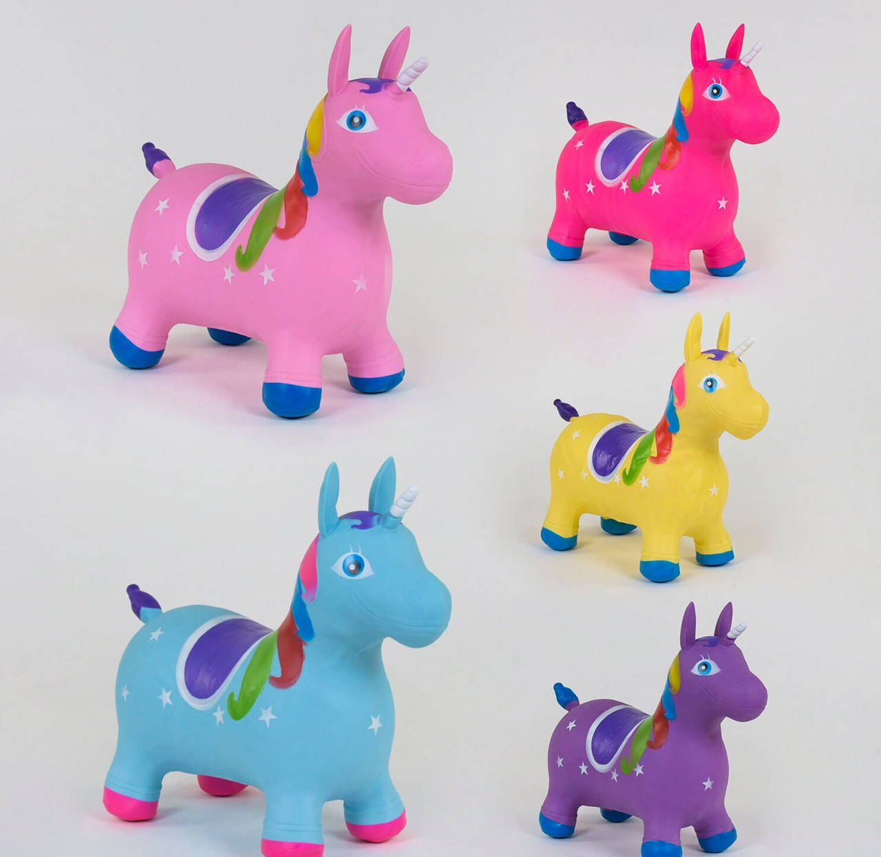 

Прыгун резиновый С 37881 Единорог, 5 видов, 1300 грамм, в кульке