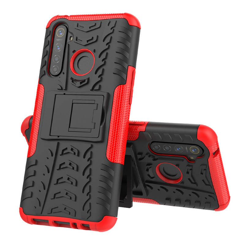 

PC + TPU чехол Armor для Realme 5 (8 цветов) красный