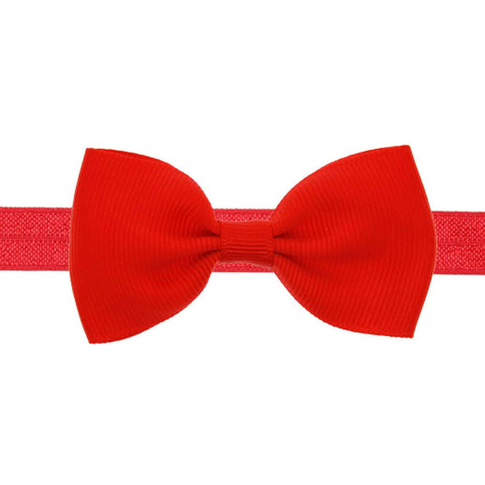 

Повязка бантик для девочки красного цвета, Красный