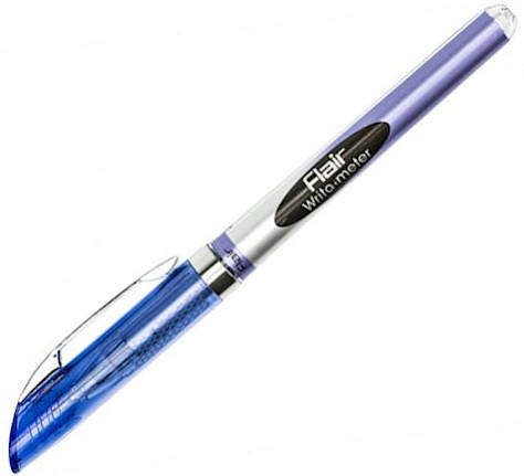 

Ручка шариковая Flair Writo-meter 10 км, синяя 743