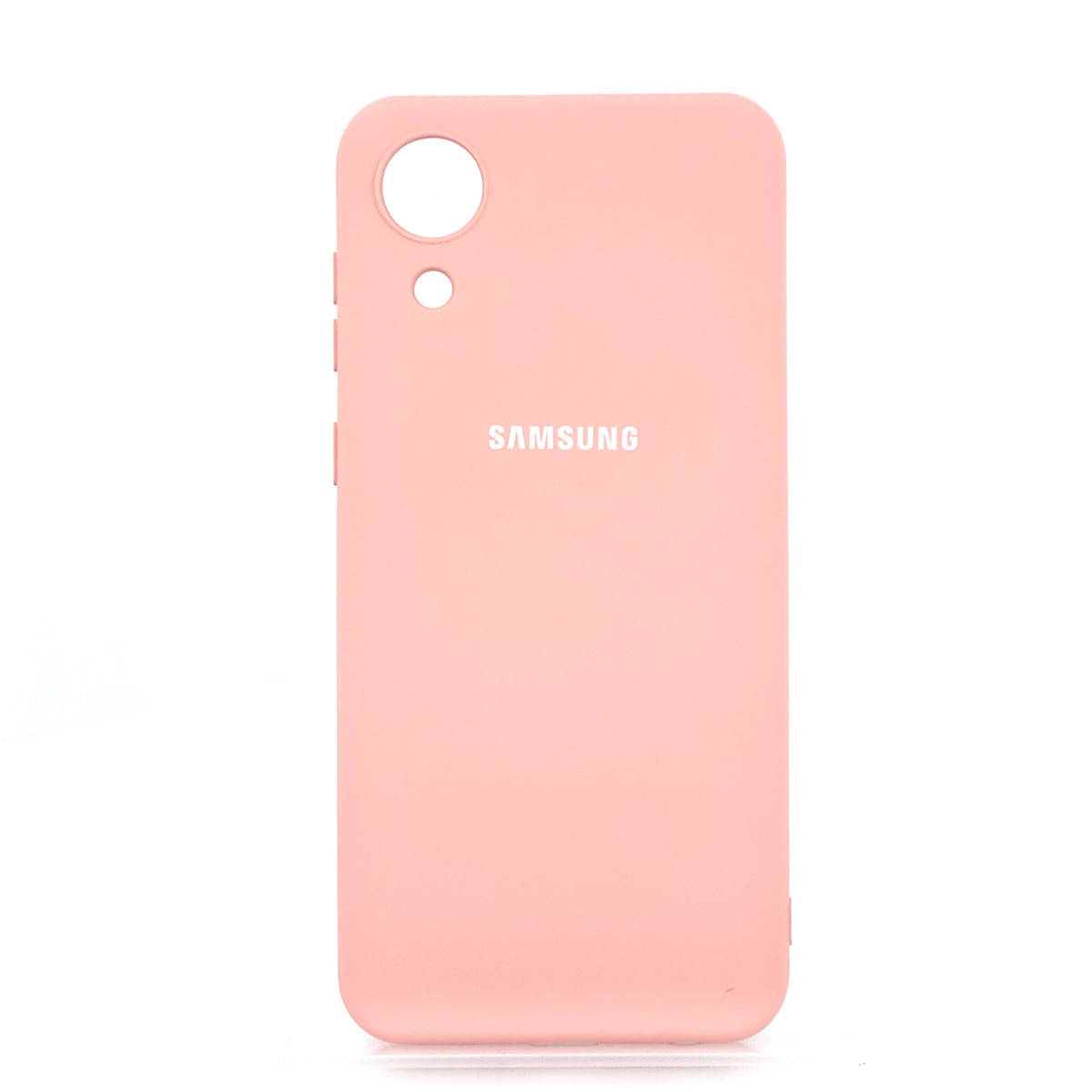

Чехол Full Silicone Cover для Samsung Galaxy A03 Core Pink, Светло-розовый