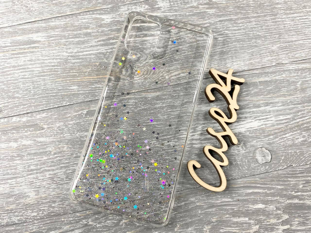 

TPU чехол Star Glitter для Samsung Galaxy Note 10 Lite прозрачный, Разные цвета