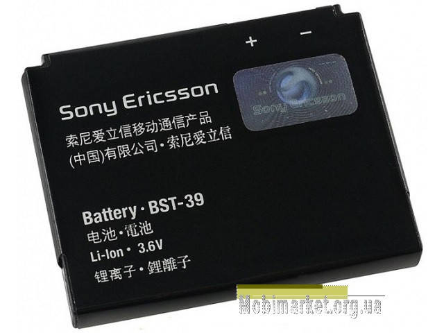 

Аккумулятор BST-39 для Sony-Ericsson W380 / W910 920mAh