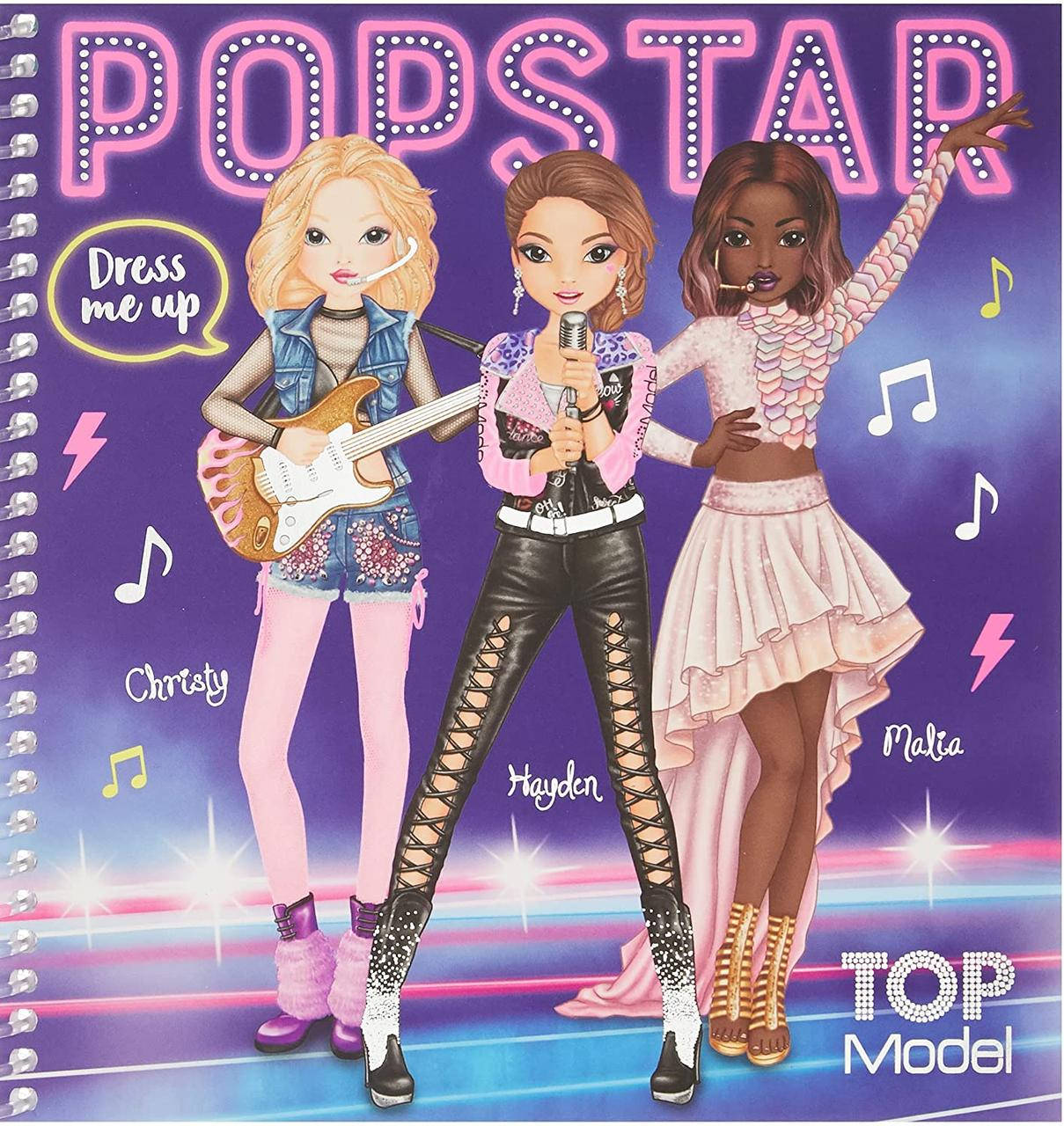

Альбом для стикеров Top model Dress me Up Popstar Одень меня стикербук Попзвезда 11452
