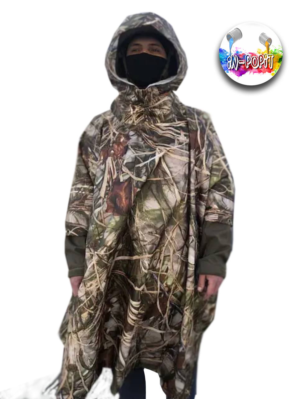 

Плащ-палатка армейская, тактическая, непромокаемая. "Камыши и трава". Ткань Оксфорд