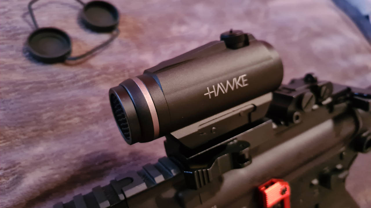 

Прицел коллиматорный Hawke Vantage 1x25 С креплением Weaver. Сетка 3 MOA Dot Тактический Коллиматор коліматор, Черный