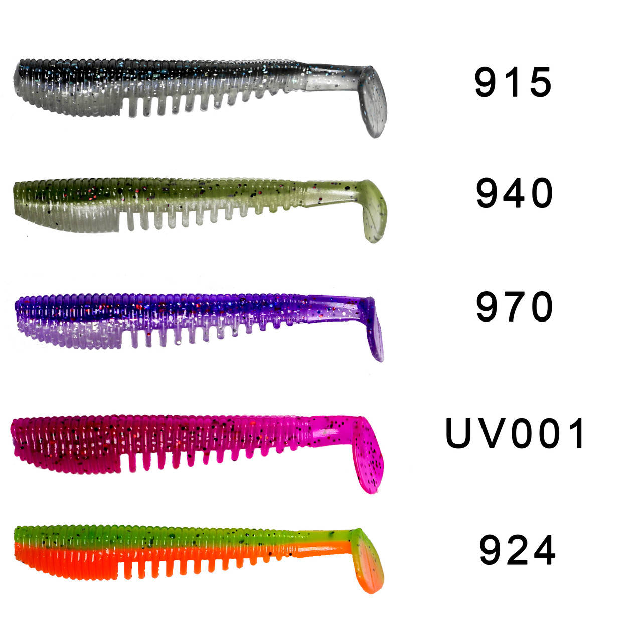 

Силіконові приманки Basic LURES Sovereign 3inc.7,5см 6шт Колір 924