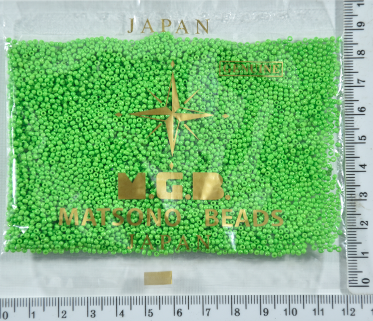 

Бисер №11/0 "MATSUNO"-Япония(50гр) №Х4 св.зелень уп=1шт