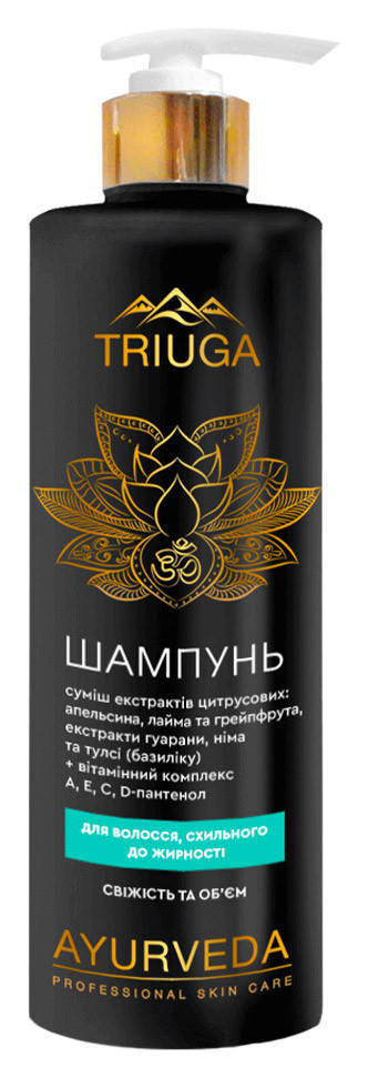 

Шампунь Свіжість та об'єм Тріюга, 500 мл, Триюга Шампунь для волос, склонных к жирности "Свежесть и объем",